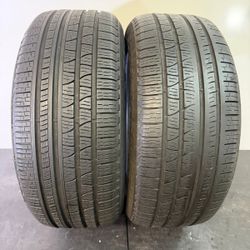 V630  255 50 19 107H  Pirelli Scorpion Verde Run Flat  2 Used Tires 70%-90% Life 