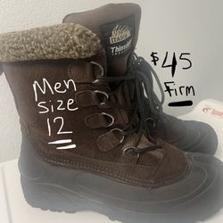 Men SNOW BOOTS SIZE 12 $45