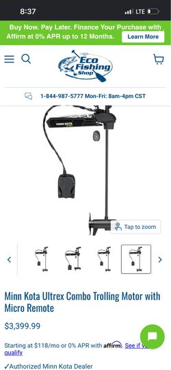 Min kota trolling motor used with remote control