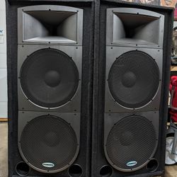 Samson Resound Dual 15" PA  DJ / STUDIO/ EVENT Speakers