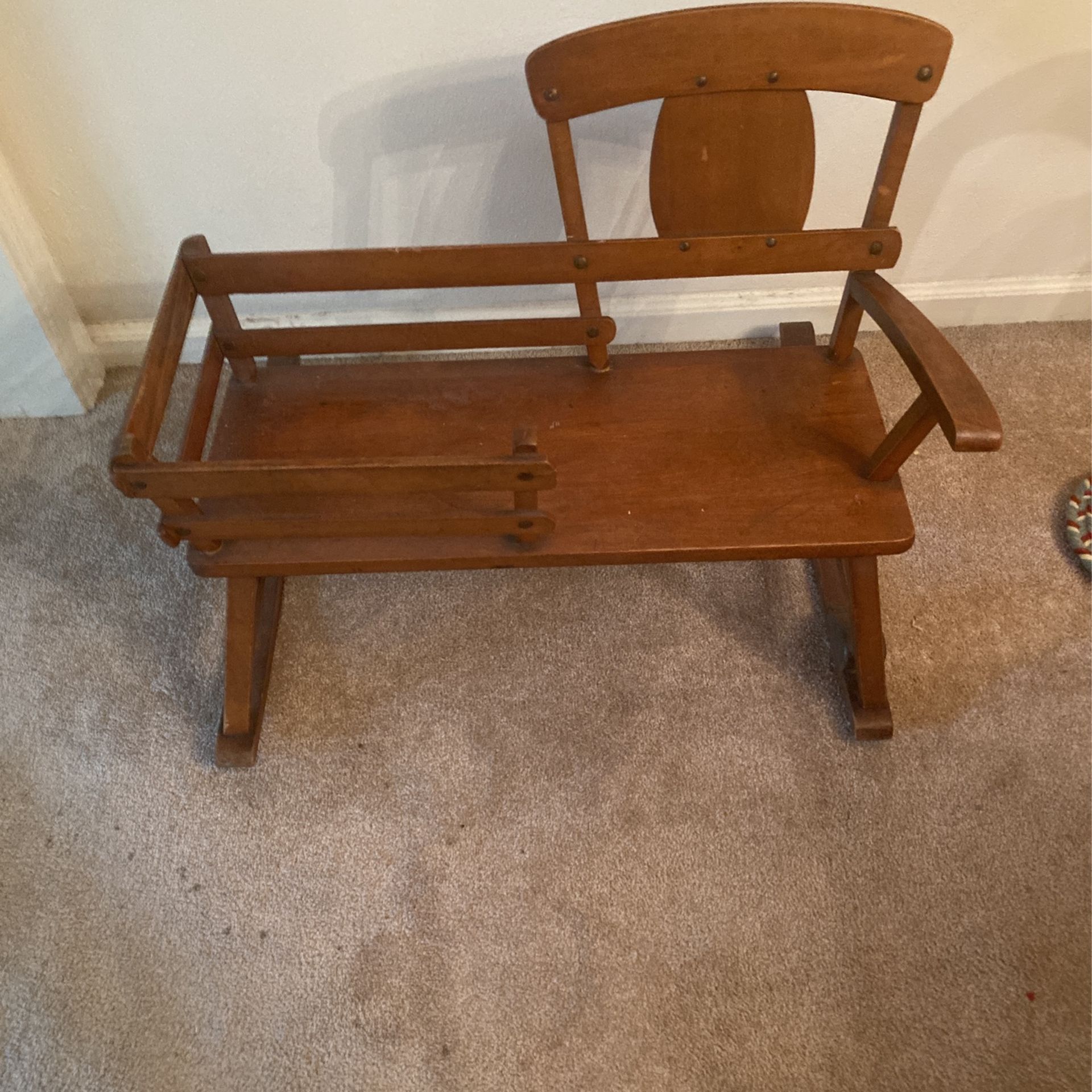Antique Doll Rocker