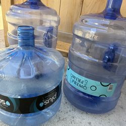 5 gal & 3 gal water bottles