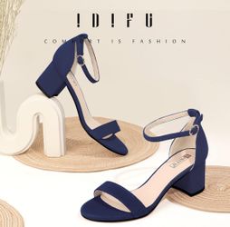 Blue Suede Heels