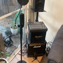Portable Maki 4 Channel Marshall Amp With Randall Speaker Cabo 