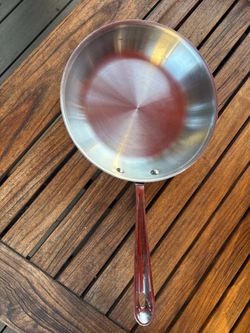 All Clad 8” stainless steel skillet aluminum base
