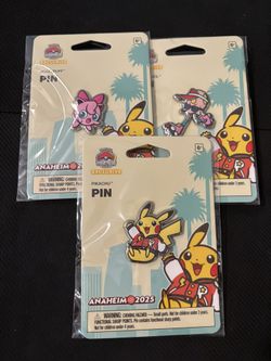 Pokemon Worlds 2025 Pin Set Of Three