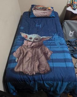 Gently used  hybrid mattress and frame