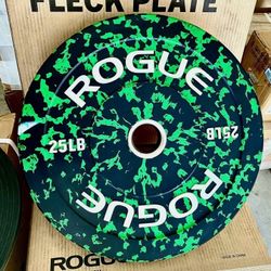 (2) Rogue 25lb Fleck Plates Like New 