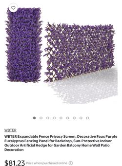 4 panels Expandable privacy screen and decore