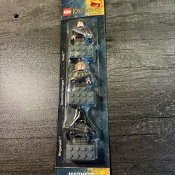 Vintage LEGO Lord of the Rings Magnet Set 850517 - Frodo, Sam & Ringwraith - NEW SEALED 2012