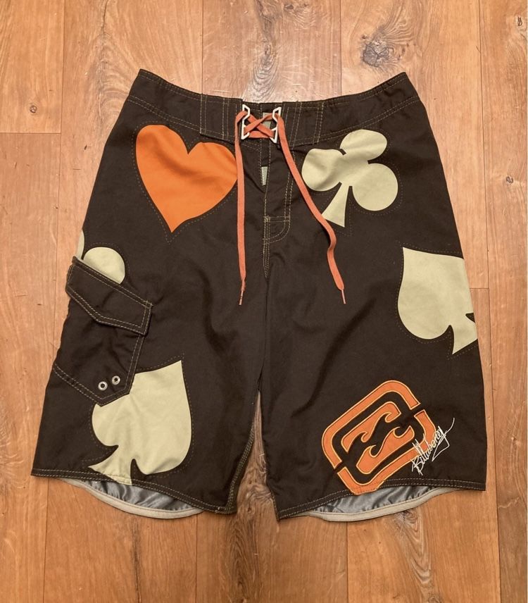 Vintage Billabong TAJ Burrow Signature Broadshort Poker Swim