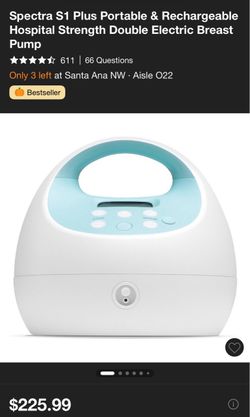 speCtra S1 Plus Portable & Rechargeable Hospital Strength Double Electric BREAST PUMP