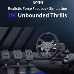 PXN V99 Gaming Racing Wheel with Pedals and Shifter