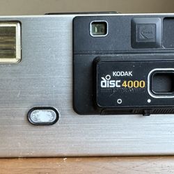 Vintage Kodak Disc 4000 Compact Retro Photography Film Camera 1980's Made In USA