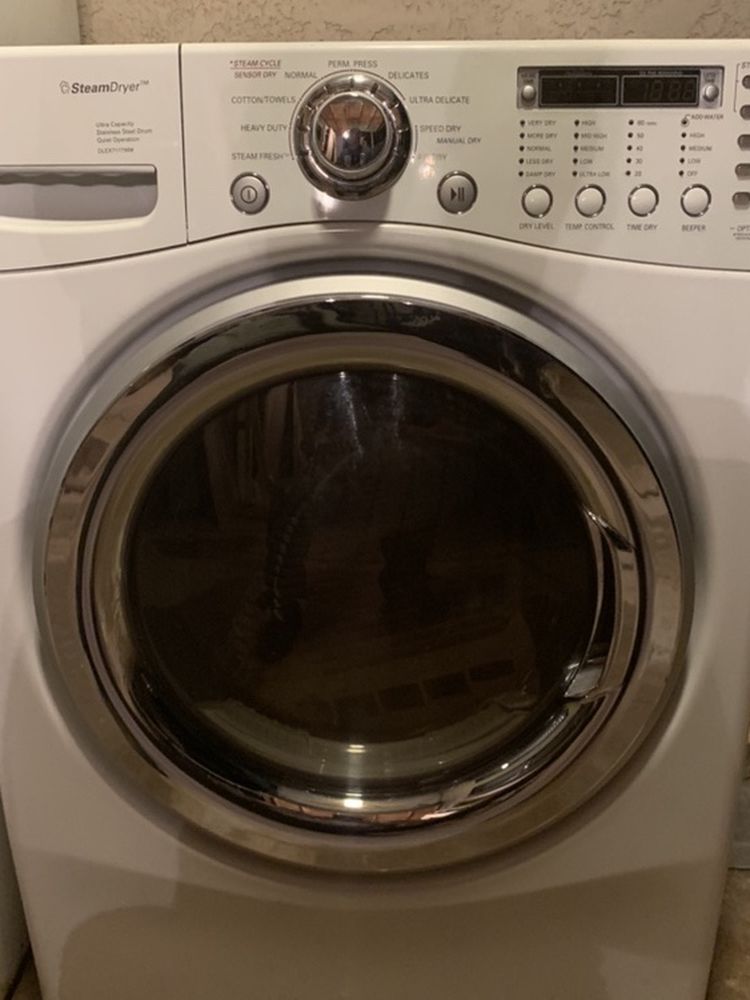 LG DLEX7177WM Steam Dryer