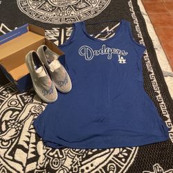 Women Tennis Shoes And Blouse