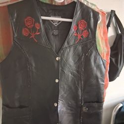 Leather vest