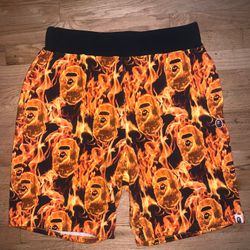 Flame Bape Shorts 
