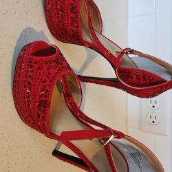 Red Sparkly Heels