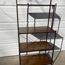 New, Price Firm, Southern Enterprises Patrick Two-Tone Mixed Material Baker’s Rack, black