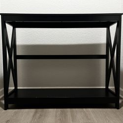 Black Narrow Console Table 
