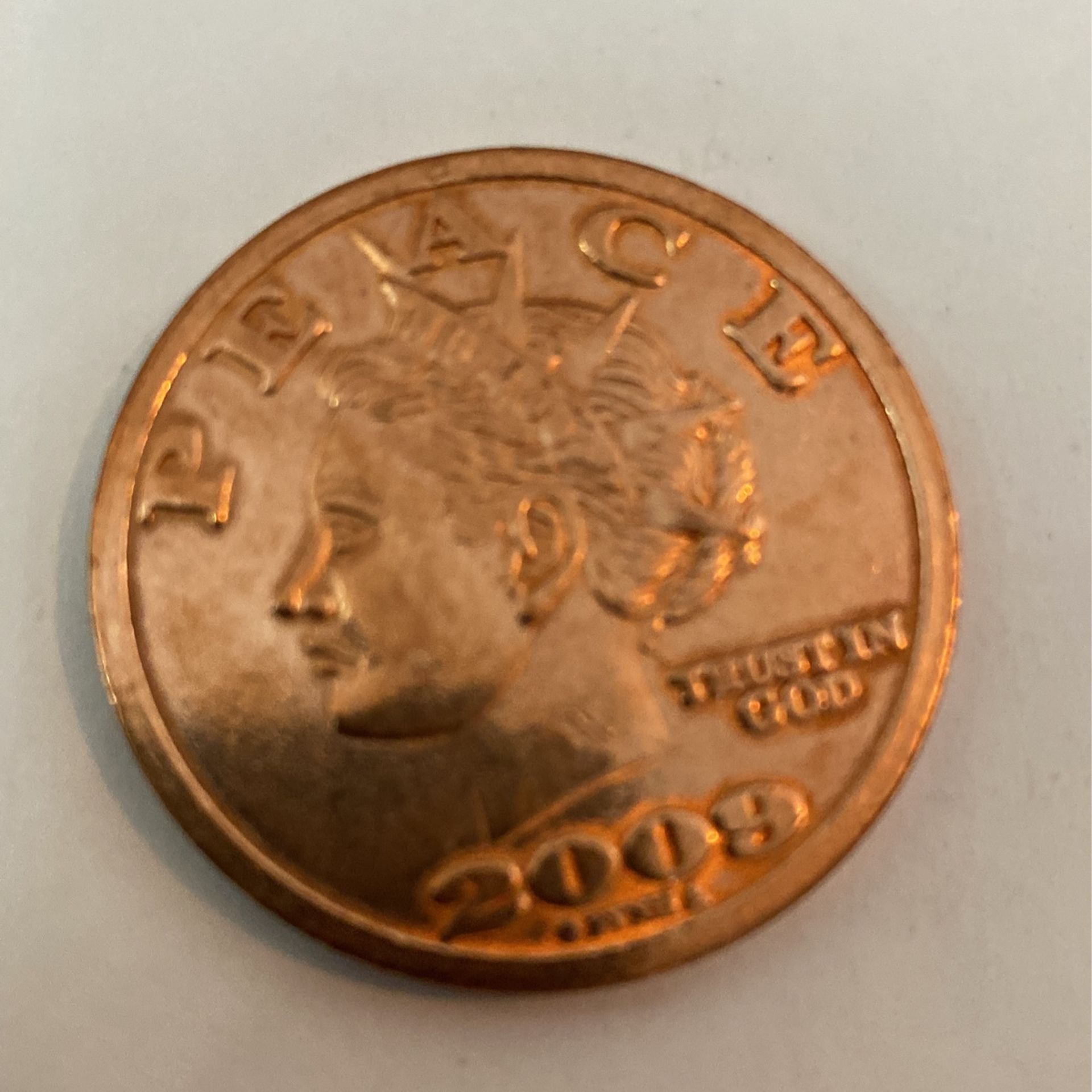 1 Ounce 999 Fine Copper Peace Coins For Sale