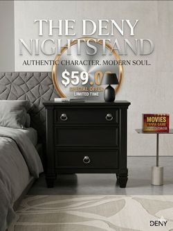 FATHER’S DAY SPECIAL: Premium Nightstand (Missing 1 Handle, Good Condition) – $60!