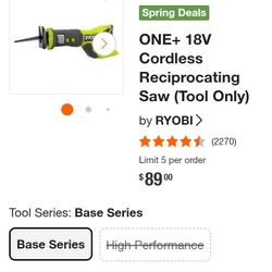 Cordless Reciprocating Saw 
