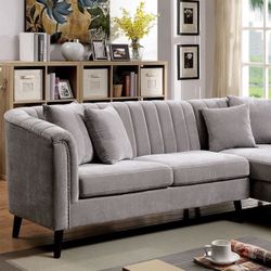 L Shaped Gray Sectional 