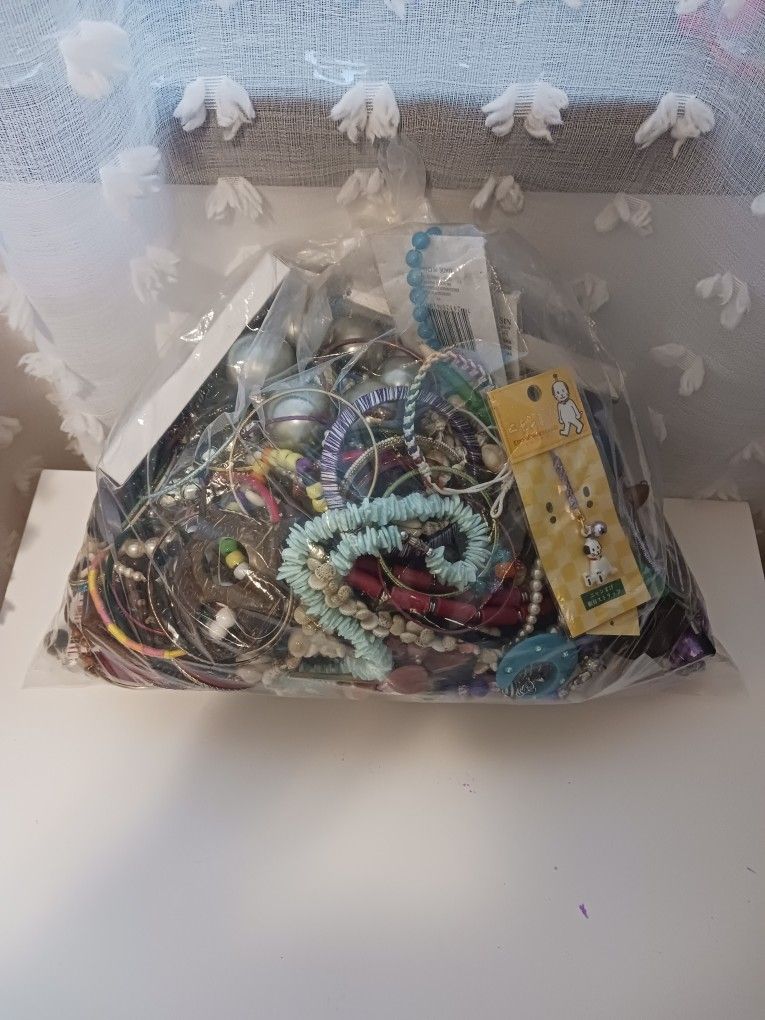 Big, Fun Bag of Jewerly Great For Crafting.$25