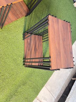Coffee table with 2 sides tables