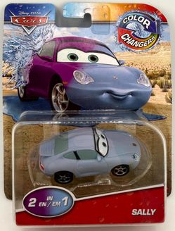 Disney Pixar Cars Color Changers Sally Carrera 1:55 Diecast Mattel MOSC