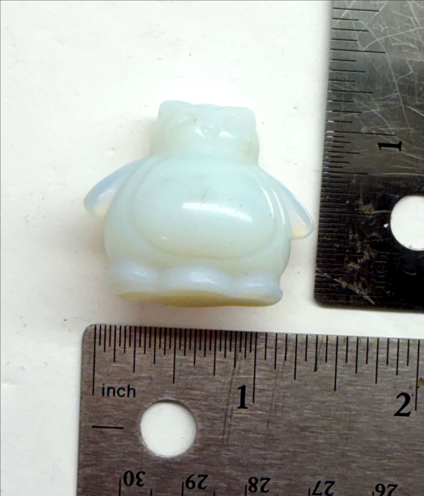 carved crystal Pokemon Snorlax