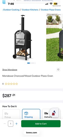 Outdoor pizza oven