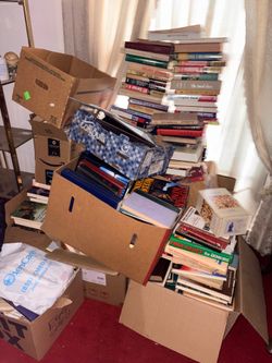 A bunch of books from 1900’s to the 2000’s
