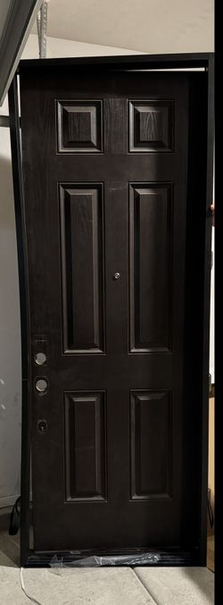 36” x 80” Exterior Front Entry Door (Pre-Hung) – Dark Espresso - 8 Foot Door