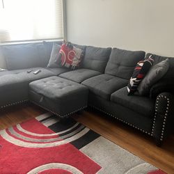 Small Dark Grey Sectional