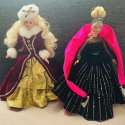 LTD ED Holiday Barbie’s- Vintage 90s