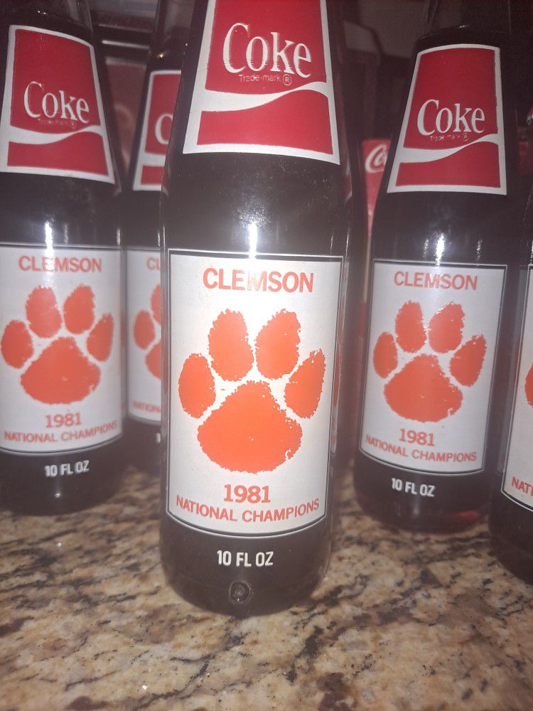 1981 National Championship Coca  Cola Bottles