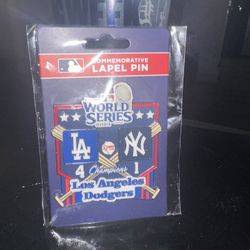 Dodgers World Series Pin