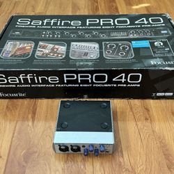 Saffire PRO 40 and Firebox