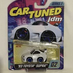 Car Tuned 93 Toyota Supra White #02 JDM Series 2 1/64 Diecast