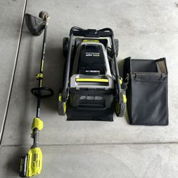 Ryobi Electric Edger and Mower