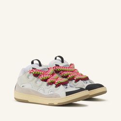 Lanvin Rope Lace Low-Top Sneakers White/Beige Multicolor Laces Men’s EUR 46