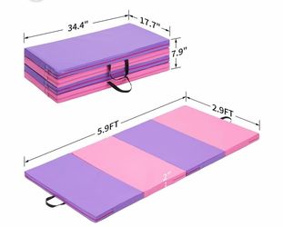 NIB: 6’x3’x2’foldable gymnastics/exercise mat