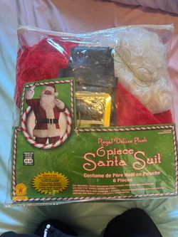 Regal Deluxe Plush 6-Piece Santa Suit