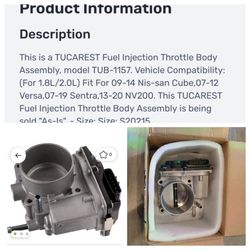 TUCAREST Fuel Injection Throttle Body Assembly TUB-1157