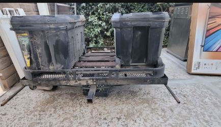 Trailer Hitch for RV Rear Extension Storage