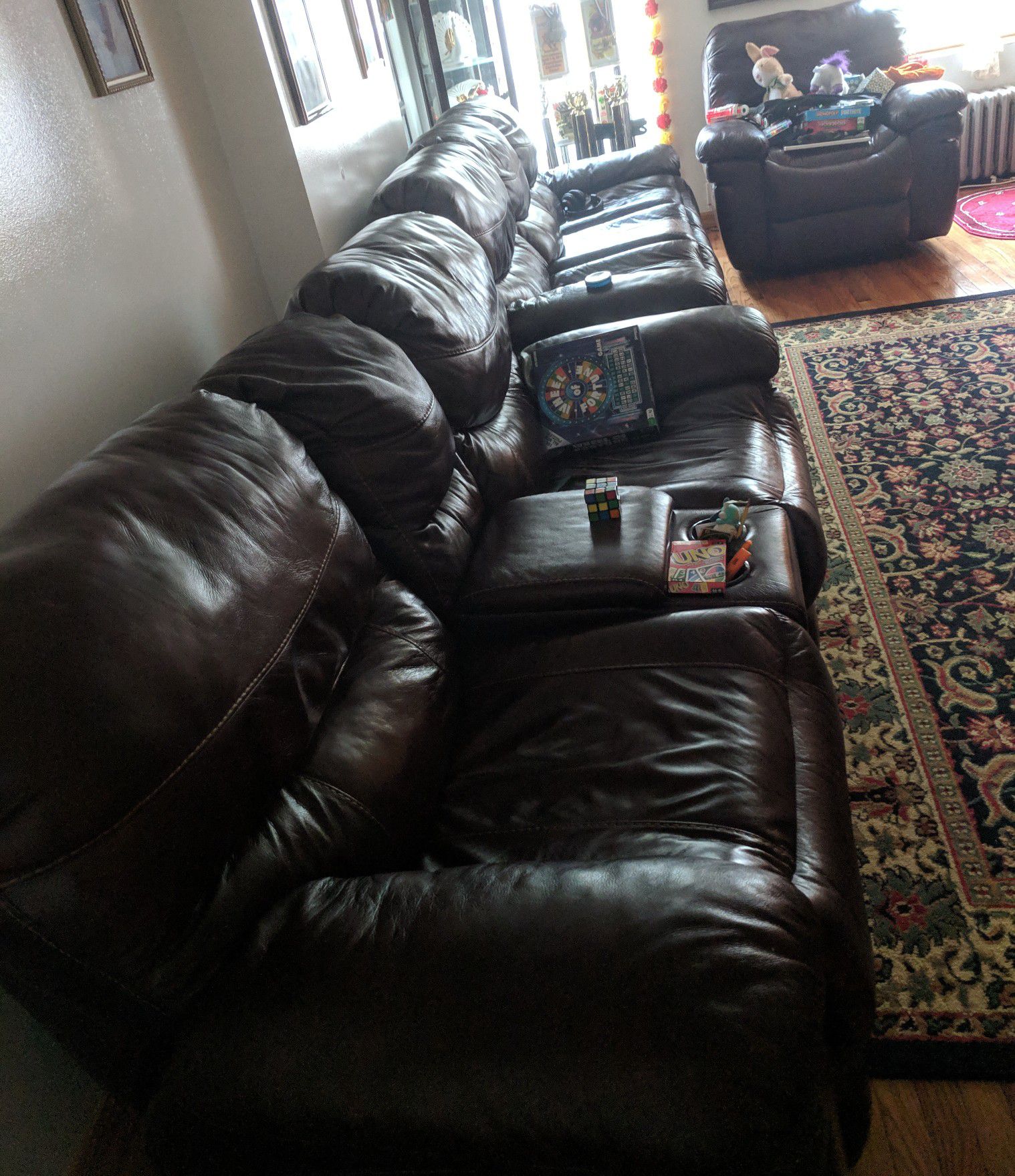 Three piece sofa set