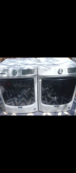 CAN DELIVER UNLOAD &HOOK UP FOR AN EXTRA $25 MAYTAG COMMERCIAL TECHNOLOGY FRONT-LOAD ELECTRIC WASHER & DRYER BOTH WORK GREAT!